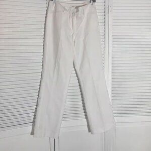 Dressbarn White Rayon Blend Wide Leg Pants Size 6